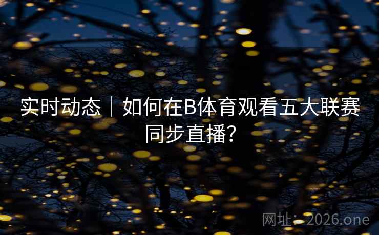 实时动态｜如何在B体育观看五大联赛同步直播？