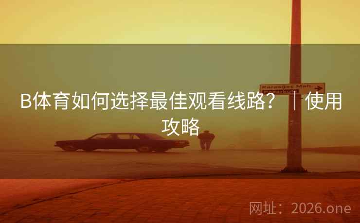 B体育如何选择最佳观看线路？｜使用攻略